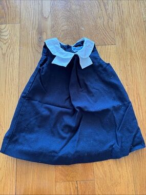 Jacadi Navy Dress with White Peter Pan Collar